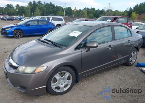 2009 Honda Civic Lx z USA, uszkodzony, nr VIN 1HGFA16549L028333